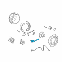 OEM 2006 Mercury Mountaineer Brake Hose Diagram - 6L2Z-2282-A