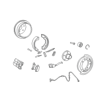 OEM 2003 Mercury Mountaineer Bearing Retainer Diagram - 5L2Z-1A124-A