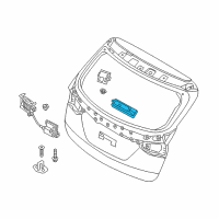 OEM 2017 Hyundai Santa Fe Sport Outside Handle & Lock Assembly-Trunk Lid Diagram - 81260-2W500