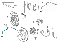 OEM Cadillac CT4 SENSOR ASM-RR WHL SPD Diagram - 84868347