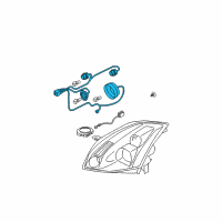 OEM 2005 Nissan Maxima Harness Assembly - Head Lamp Diagram - 26038-7Y110