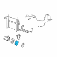 OEM 1990 Ford F-350 Pulley Diagram - E9TZ-19D784-A