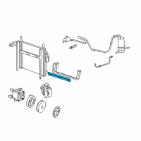 OEM 2001 Ford Explorer Sport Trac Condenser Lower Seal Diagram - F87Z-19E572-AA