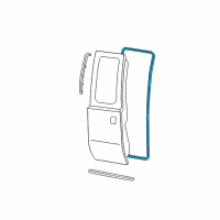 OEM 2009 Ford F-350 Super Duty Weatherstrip On Body Diagram - 5C3Z-2625324-AA