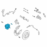 OEM 2018 Ford Fusion Hub & Bearing Assembly Diagram - HP5Z-1104-C