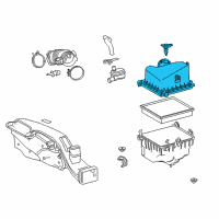 OEM 2022 Lexus ES350 Cap Sub-Assy, Air Cleaner Diagram - 17705-F0010