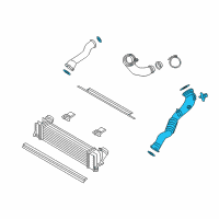 OEM 2015 BMW ActiveHybrid 3 Charge-Air Duct Diagram - 13-71-7-604-033