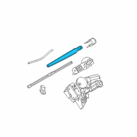 OEM BMW 335d Rear Window Wiper Arm Diagram - 61-62-7-118-206