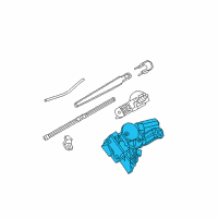 OEM 2012 BMW M3 Rear Window Wiper Motor Diagram - 61-62-7-208-602