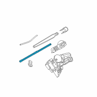 OEM 2009 BMW 335i Rear Wiper Blade Diagram - 61-62-7-198-558