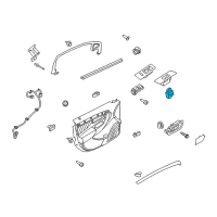 OEM 2011 Ford Explorer Window Switch Diagram - BB5Z-14529-AC