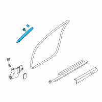 OEM Infiniti Q60 Garnish Assy-Front Pillar, RH Diagram - 76911-5CA0A