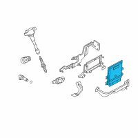 OEM 2015 Infiniti Q70 Blank Engine Control Module Diagram - 23703-1MG0A