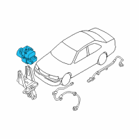 OEM 2000 Nissan Sentra Anti Skid Actuator Assembly Diagram - 47660-5M010