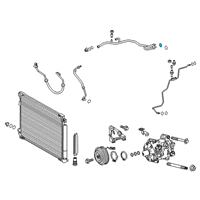 OEM 2019 Toyota Camry Suction Pipe O-Ring Diagram - 90069-08009