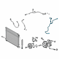 OEM Toyota Avalon Tube Assembly Diagram - 88710-06490