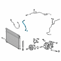 OEM 2019 Toyota Camry Front Suction Hose Diagram - 88704-06230