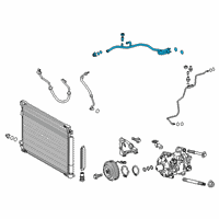 OEM 2020 Toyota Camry Rear Suction Hose Diagram - 88710-06540