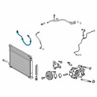 OEM 2022 Toyota Avalon Discharge Hose Diagram - 88711-06390