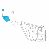 OEM Lexus IS350 Socket & Wire, Rear Combination Lamp Diagram - 81555-53230