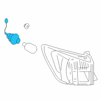 OEM 2012 Lexus IS350 Socket & Wire, Rear Combination Lamp Diagram - 81555-53230
