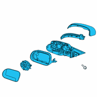 OEM 2020 Kia Soul Outside Mirror Assembly Diagram - 87610K040000