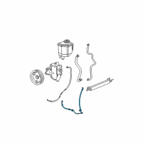 OEM 2005 Chrysler 300 Hose-Power Steering Pressure Diagram - 4782518AI