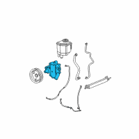 OEM Chrysler 300 Power Steering Pump Diagram - 4782524AF