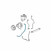 OEM 2008 Chrysler 300 Hose-Power Steering Return Diagram - 4782364AE