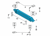 OEM Kia Stinger INTERCOOLER Diagram - 282712CTA1