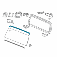 OEM 2020 Jeep Gladiator WINDSHIELD HEADER Diagram - 68271695AI