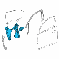 OEM 2016 Chevrolet Malibu Window Regulator Diagram - 84451818