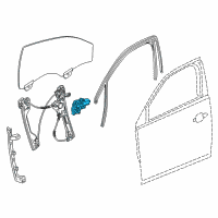 OEM 2016 Chevrolet Malibu Window Motor Diagram - 84455121