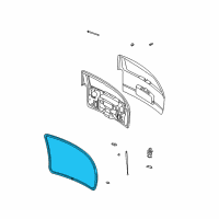 OEM 2003 Chevrolet Trailblazer EXT Weatherstrip Asm-Lift Gate *Black T Diagram - 15169859