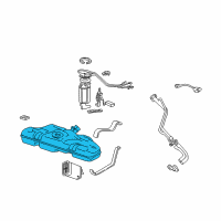 OEM 1997 Chevrolet Malibu Tank, Fuel Diagram - 22646194