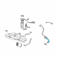 OEM Oldsmobile Cutlass Hose-Fuel Tank Filler Diagram - 22644803