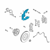 OEM 2021 Ford Police Interceptor Utility Splash Shield Diagram - L1MZ-2K004-J