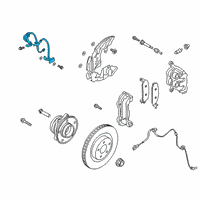 OEM Ford Police Interceptor Utility Brake Hose Diagram - L1MZ-2078-H