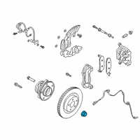 OEM Ford Explorer Axle Nut Diagram - LB5Z-3B477-A