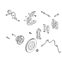 OEM Ford Caliper Support Bolt Diagram - -W714660-S439