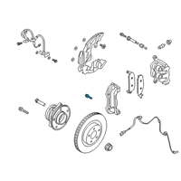 OEM Ford Explorer Caliper Support Bolt Diagram - -W714660-S439