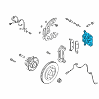 OEM 2020 Lincoln Aviator Caliper Diagram - L1MZ-2B121-K