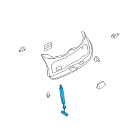 OEM Infiniti FX37 Switch Assy-Trunk Opener Diagram - 25210-1CA0A