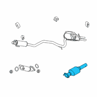 OEM 2010 Mercury Milan Catalytic Converter Diagram - AE5Z-5E212-P