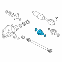 OEM 2013 BMW ActiveHybrid 3 Repair Kit Bellows, Exterior Diagram - 31-60-7-549-468
