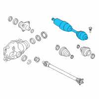 OEM 2012 BMW X3 Front Left Driver Cv Axle Shaft Assembly Diagram - 31-60-7-619-657