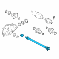 OEM 2007 BMW X5 Front Drive Shaft Assembly Diagram - 26-20-9-425-909