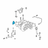 OEM Nissan Titan XD Turbocharger Inlet Gasket Diagram - 14415-EZ40A