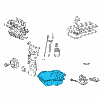 OEM 2008 Toyota RAV4 Lower Oil Pan Diagram - 12101-0H050