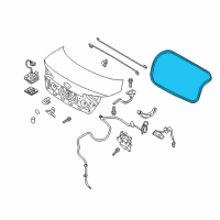 OEM 2015 Kia Optima Weather Strip-Trunk Diagram - 873212T001